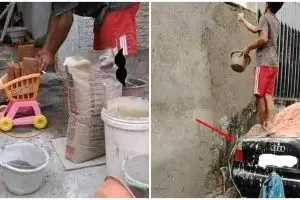 10 Potret lucu alat dipakai tukang bangunan ini bikin ketawa