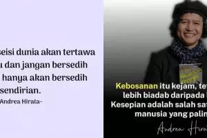 50 Kata-kata bijak Andrea Hirata, inspiratif, dan penuh makna