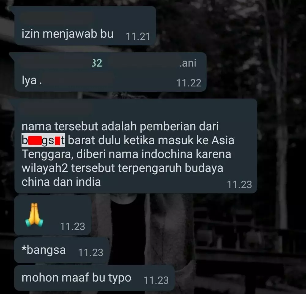 Chat mahasiswa salah ketik © Twitter