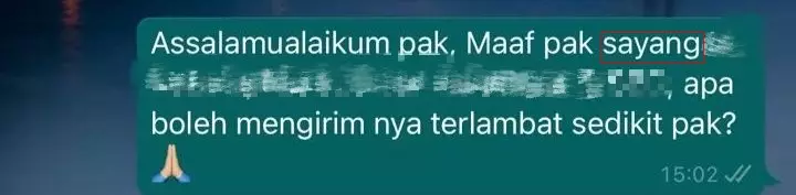 Chat mahasiswa salah ketik © Twitter