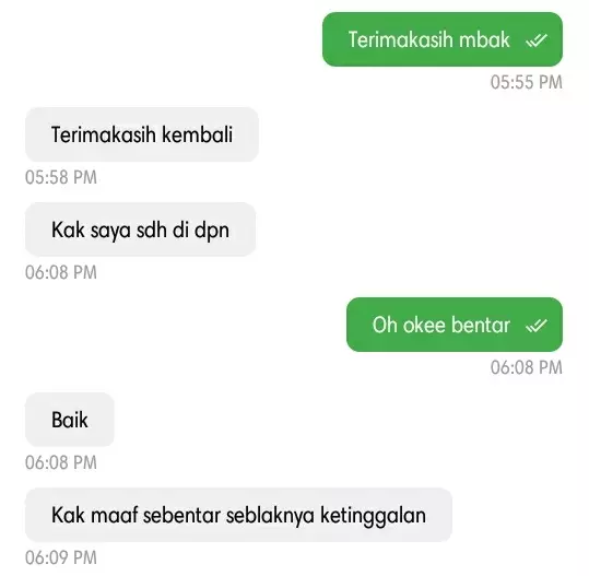 Momen driver ojol lupa bawa orderan © berbagai sumber