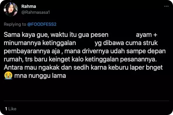 Momen driver ojol lupa bawa orderan © berbagai sumber