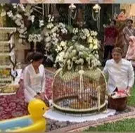 Potret prosesi tedhak siten anak Titi Radjo Padmaja © Instgaram/@titiradjopadmaja Potret prosesi tedhak siten anak Titi Radjo Padmaja © Instgaram/@titiradjopadmaja