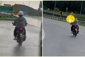 Lampu sein tidak menyala, cara bapak isyaratkan belok ini kocak abis