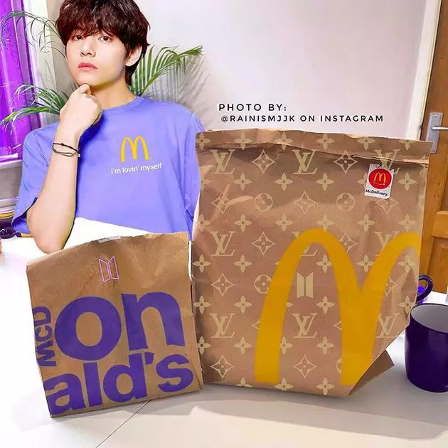 foto editan member BTS jadi pegawai McD © 2021 brilio.net