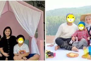 Gaya 7 istri komedian saat momong anak, Nathalie Holscher stylish