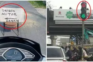 10 Momen serba salah pengendara di jalan ini bikin tepuk jidat