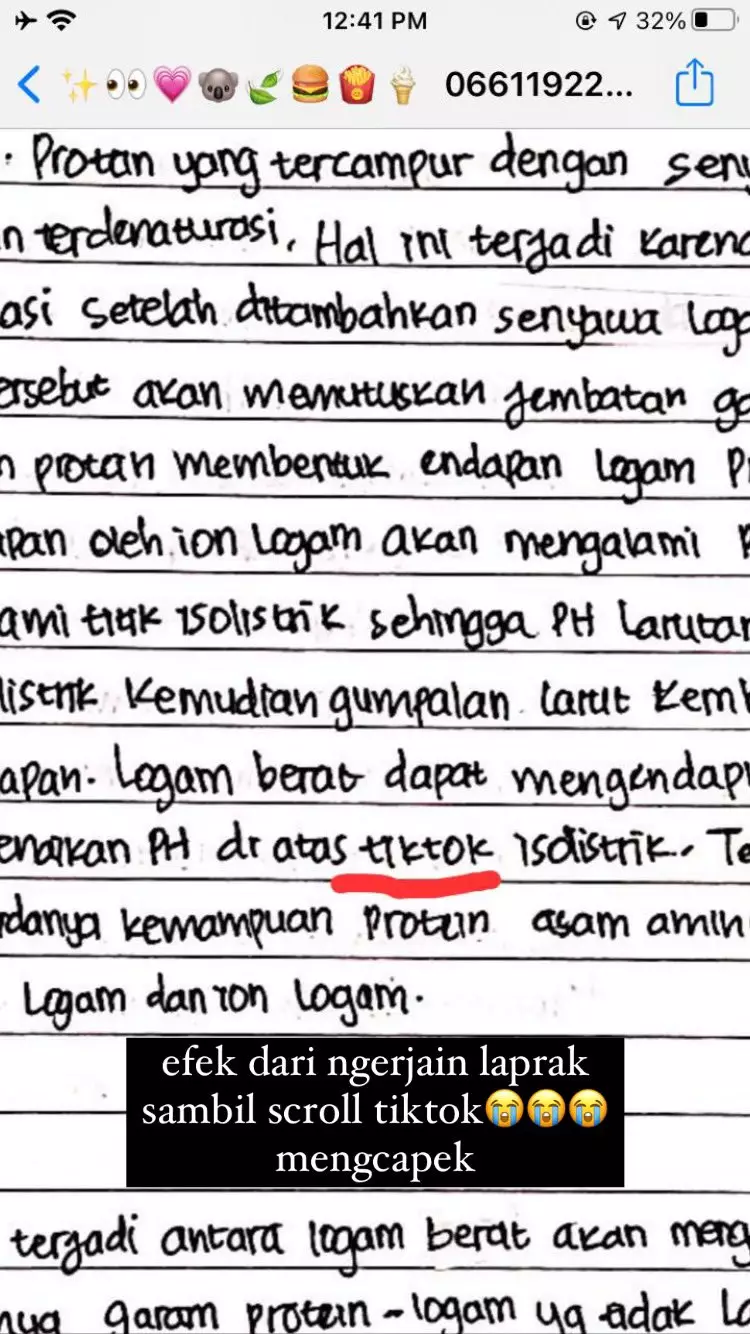 Typo lucu mengerjakan tugas © Twitter