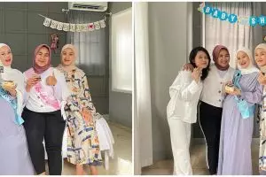 8 Momen baby shower Dinda Hauw, dapat kejutan dari sahabat masa kecil