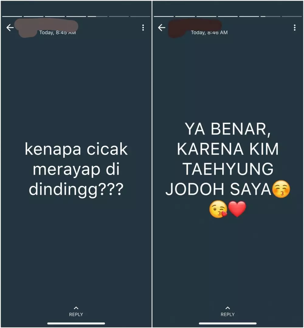 Pertanyaan receh di status WA © Twitter Pertanyaan receh di status WA © Twitter