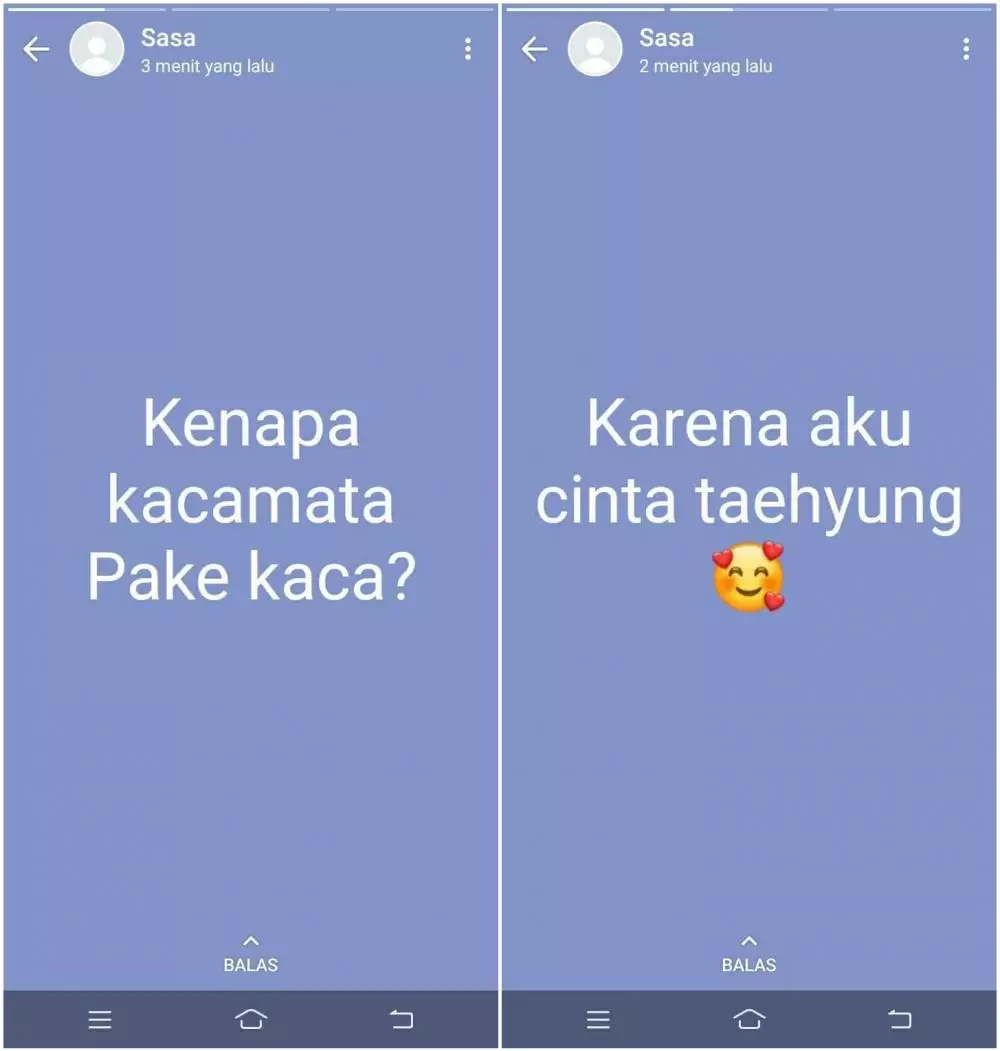 Pertanyaan receh di status WA © Twitter Pertanyaan receh di status WA © Twitter