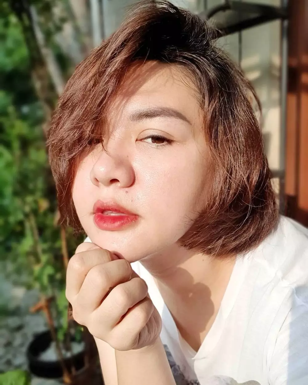 vicky shu rambut pendek © 2021 Instagram