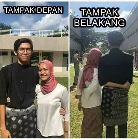 tampak depan vs tampak belakang © 2021 Instagram