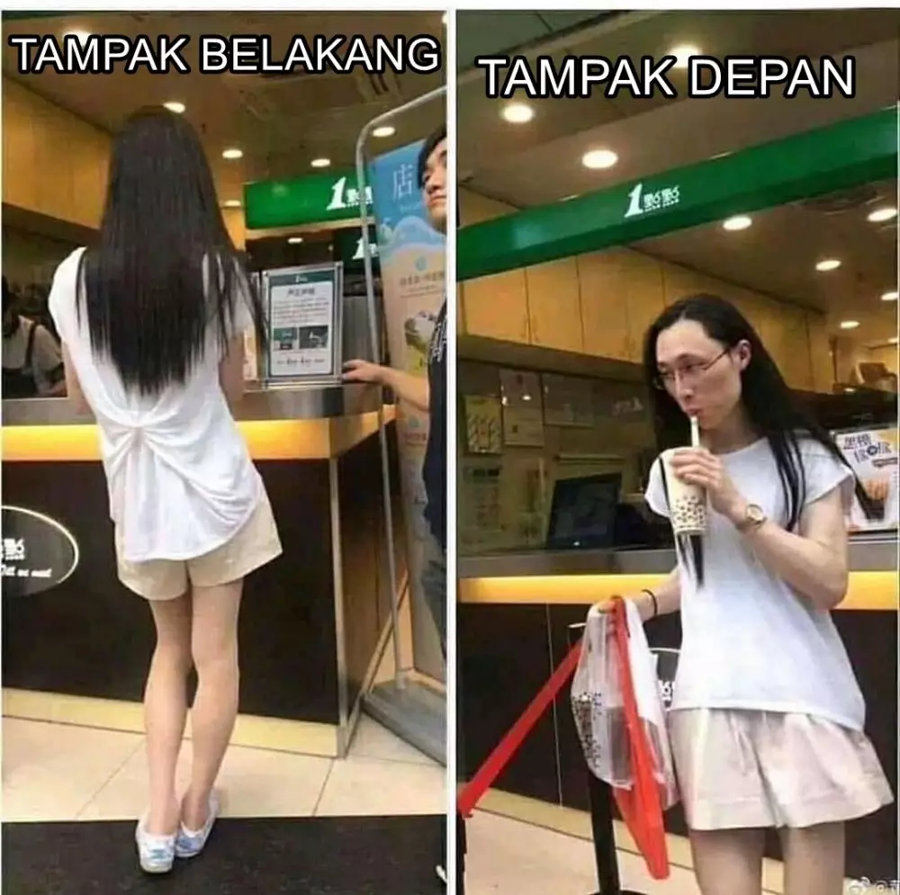 tampak depan vs tampak belakang © 2021 Instagram
