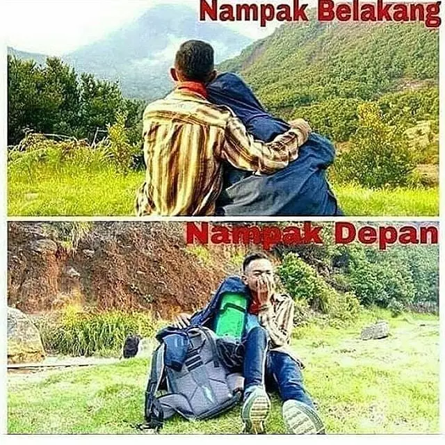tampak depan vs tampak belakang © 2021 Instagram