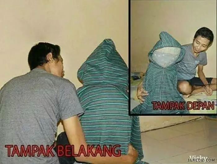 tampak depan vs tampak belakang © 2021 Instagram