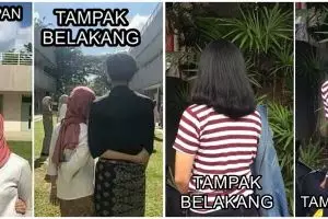 10 Potret lucu tampak depan vs tampak belakang ini bikin senyum kecut