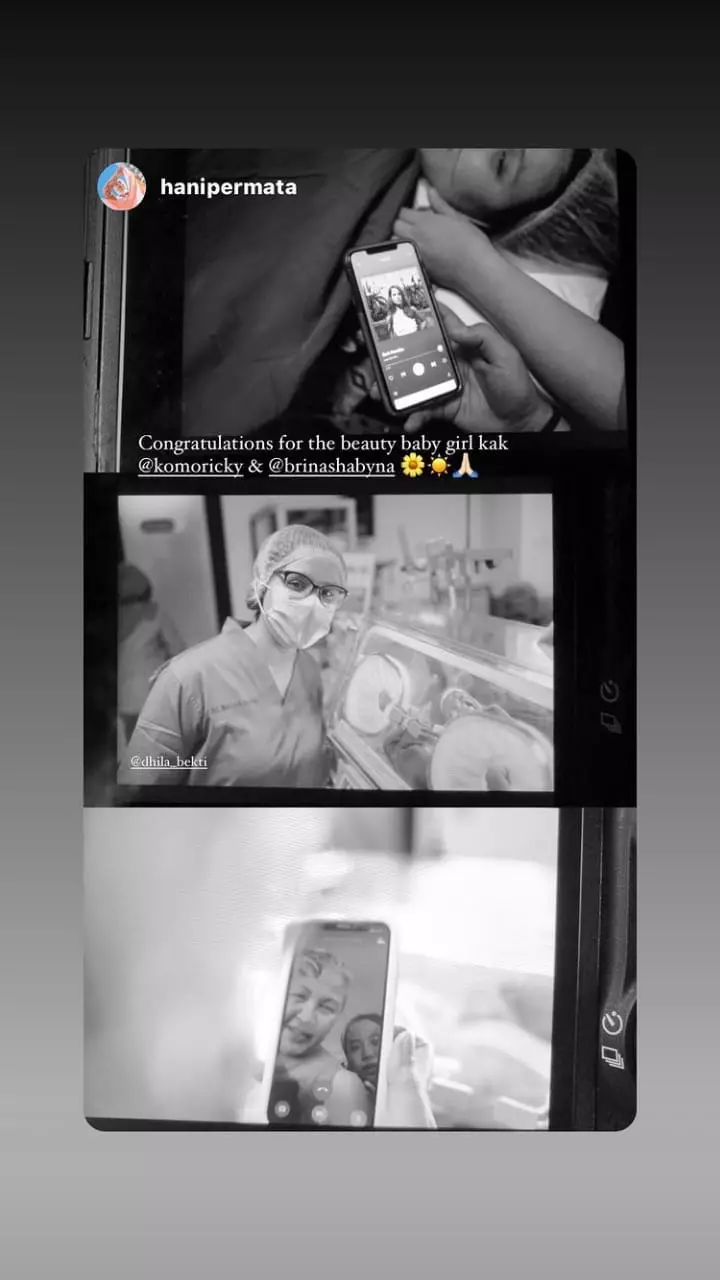 momen kelahiran buah hati brina istri komo ricky © instagram momen kelahiran buah hati brina istri komo ricky © instagram