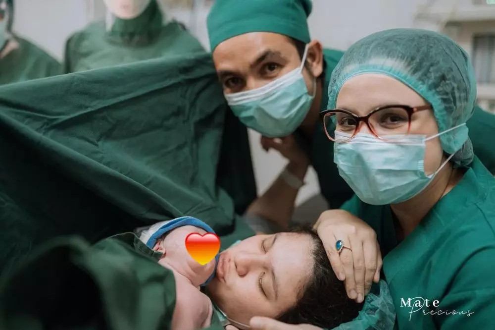 momen kelahiran buah hati brina istri komo ricky © instagram momen kelahiran buah hati brina istri komo ricky © instagram