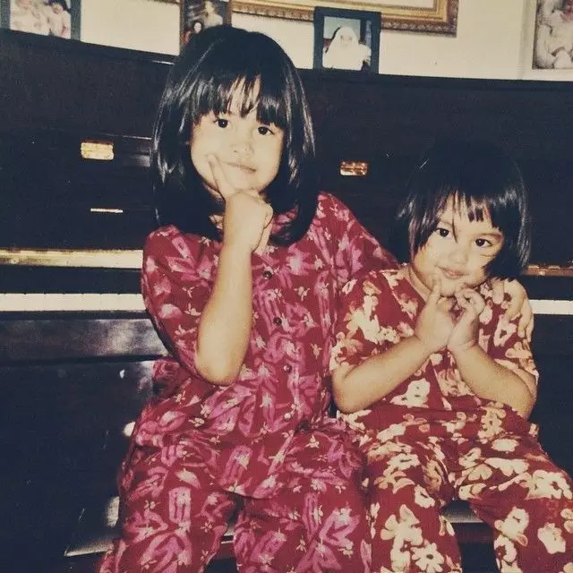 potret masa kecil maudy ayunda dan adik © instagram