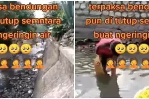 Warga sengaja keringkan kanal bendungan, alasannya tak terduga