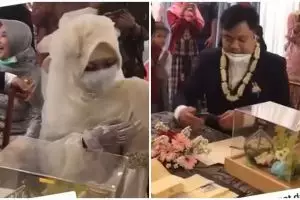 Viral mempelai pria kena prank setelah selesai ijab kabul, kocak