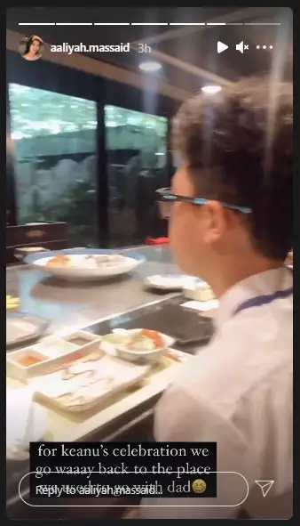 Potret perayaan kelulusan Keanu Massaid Instagram