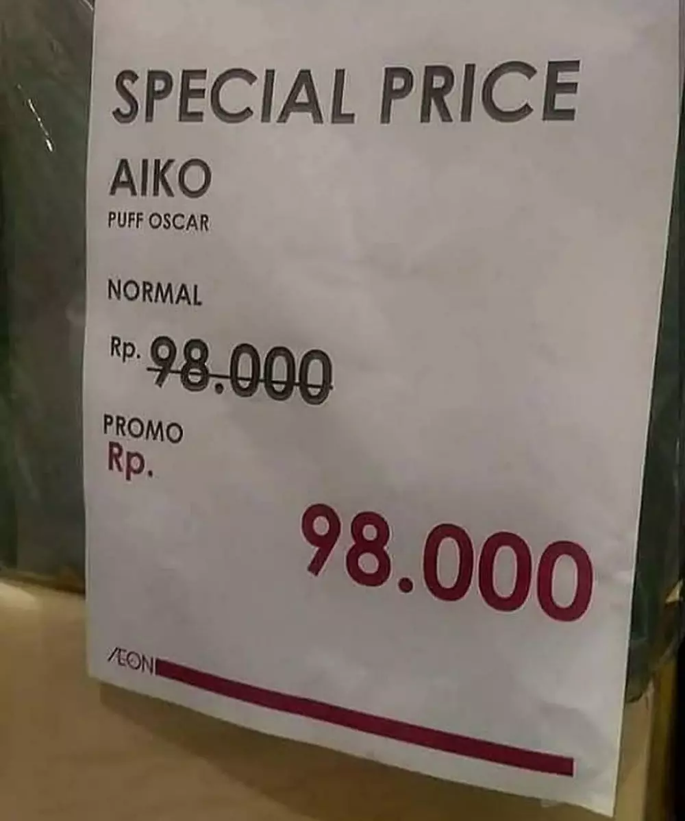 potret lucu pedagang ngasih promo © 2021 instagram.com