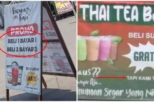 10 Potret lucu penjual ngasih promo ini bikin pembeli emosi