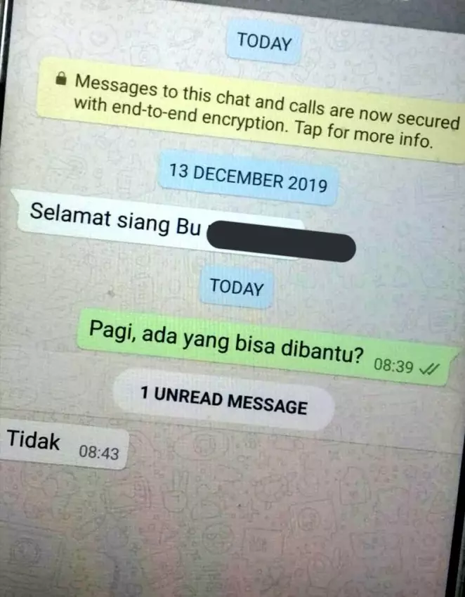 chat lucu nanya lowongan kerja © 2021 instagram.com