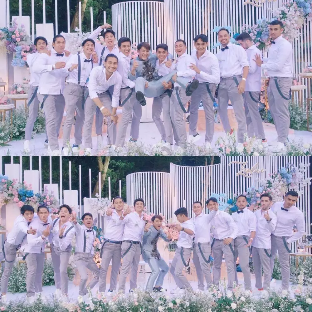groomsmen dan bridesmaid Rizky Billar-Lesty © 2021 brilio.net