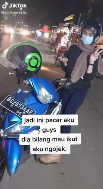 kisah cinta ojol baper TikTok