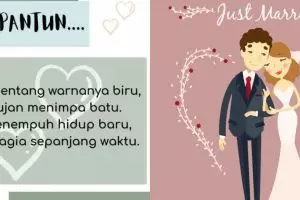 40 Pantun untuk pengantin baru, lucu, romantis, dan penuh makna