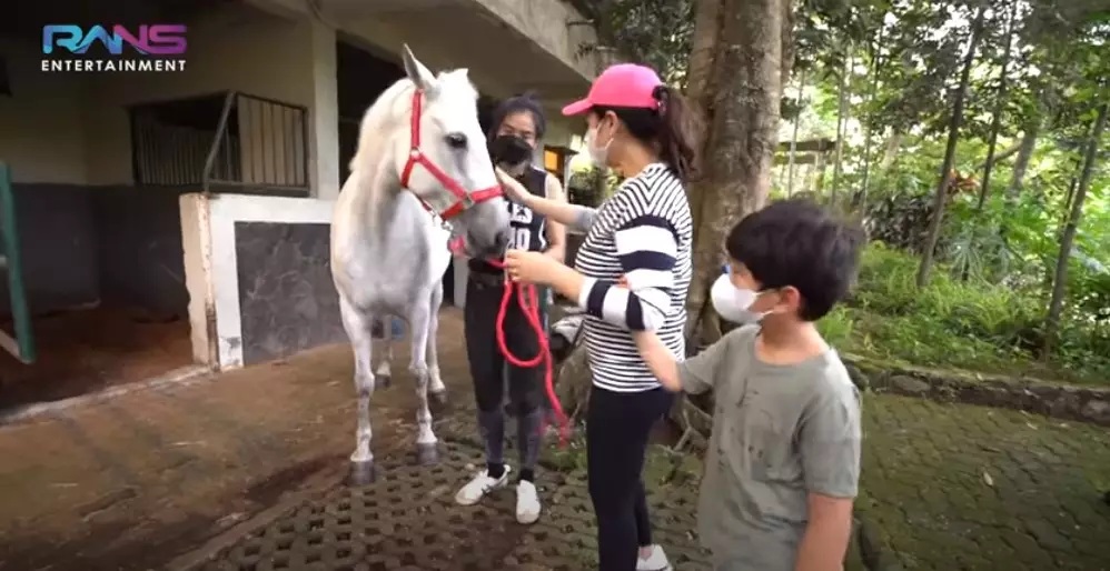 Potret kuda putih Nagita Slavina © 2021 brilio.net