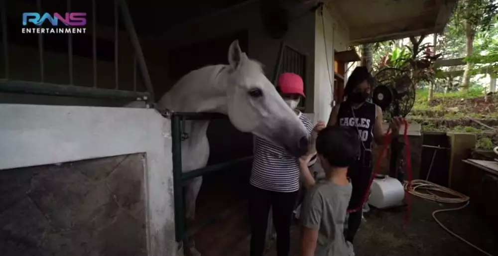 Potret kuda putih Nagita Slavina © 2021 brilio.net