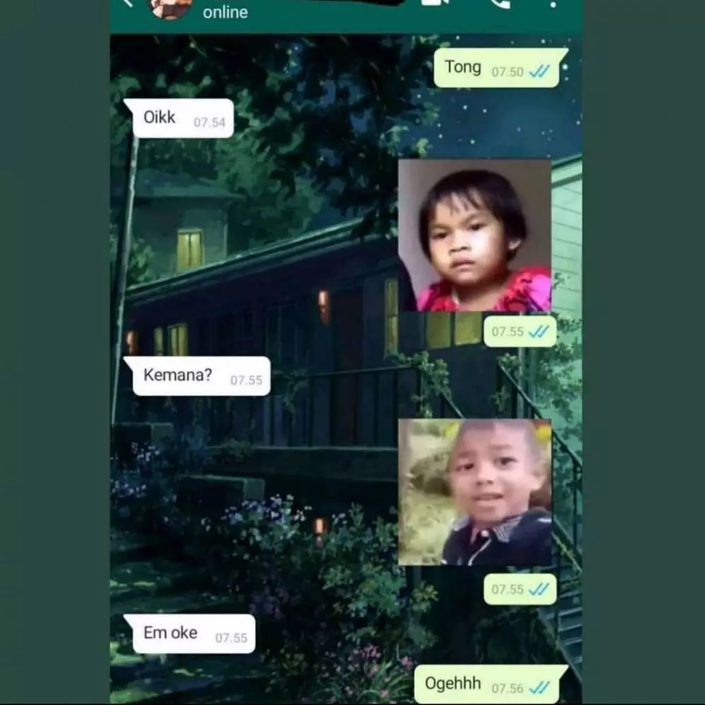 chat lucu teman nggak bisa serius © 2021 instagram.com