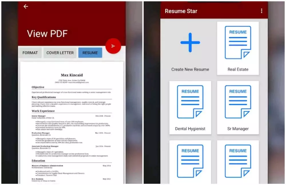 membuat CV di Word dan HP © berbagai sumber