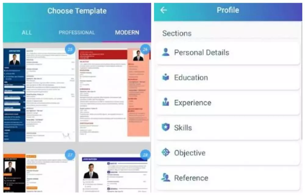 membuat CV di Word dan HP © berbagai sumber