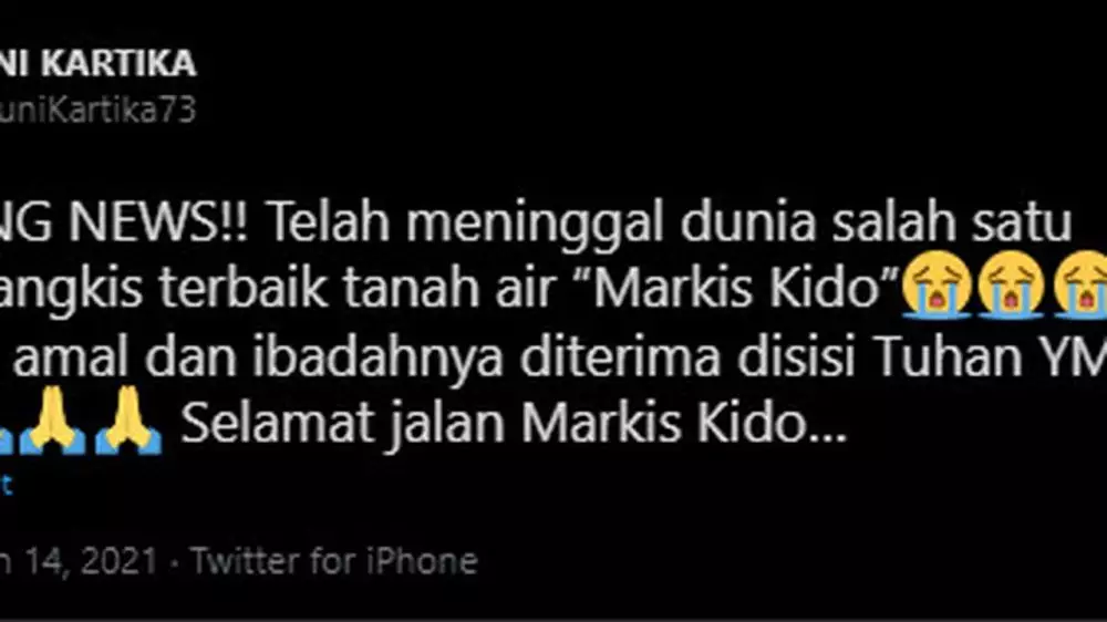 fakta markis kido meniggal berbagai sumber fakta markis kido meniggal berbagai sumber