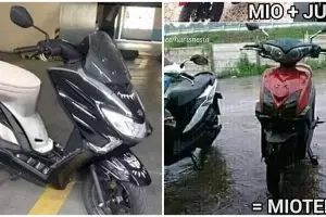 20 Modifikasi absurd motor matic, bikin pengguna jalan geleng kepala