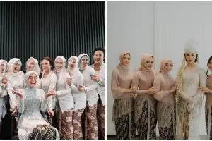 Gaya 10 seleb bareng bridesmaid, anggun dan menawan