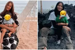 Momen 8 model catwalk saat momong anak, gayanya natural banget