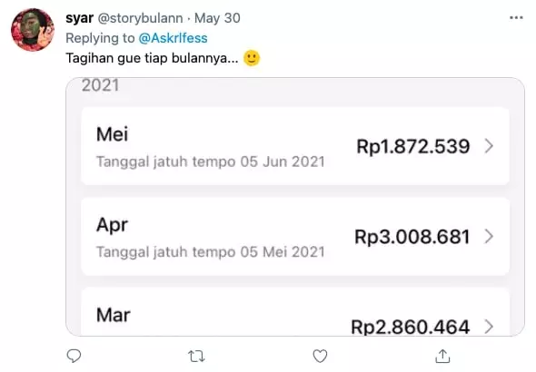 Potret tagihan fitur paylater © berbagai sumber