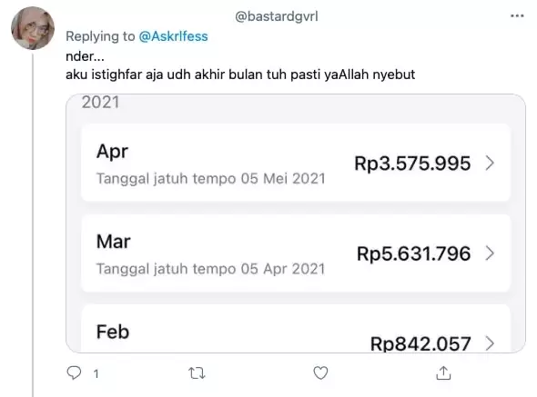 Potret tagihan fitur paylater © berbagai sumber