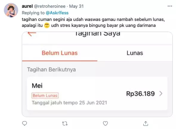 Potret tagihan fitur paylater © berbagai sumber