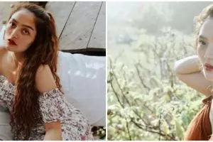 9 Gaya liburan Siti Badriah selama di Bali, anggun kenakan baju adat