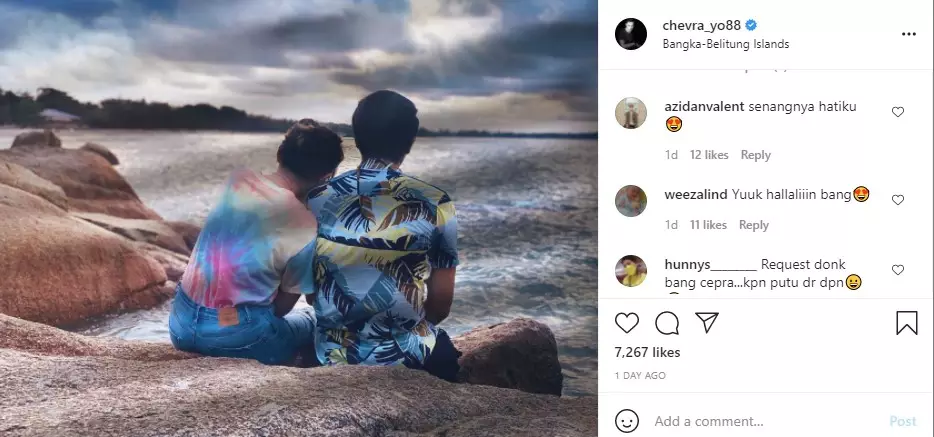 Momen Via Vallen berlibur ke Belitung © Instagram