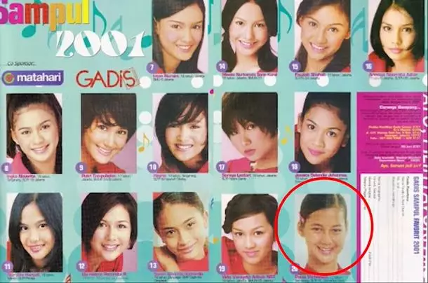 Paula jadi model saat sekolah © YouTube