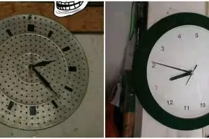 10 Ide kreatif bikin jam dinding ini kocak tapi unik