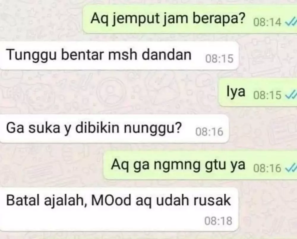 chat lucu serba salah ke pacar © 2021 instagram.com